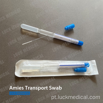 Transporte Swab Sticks com tubo de gel